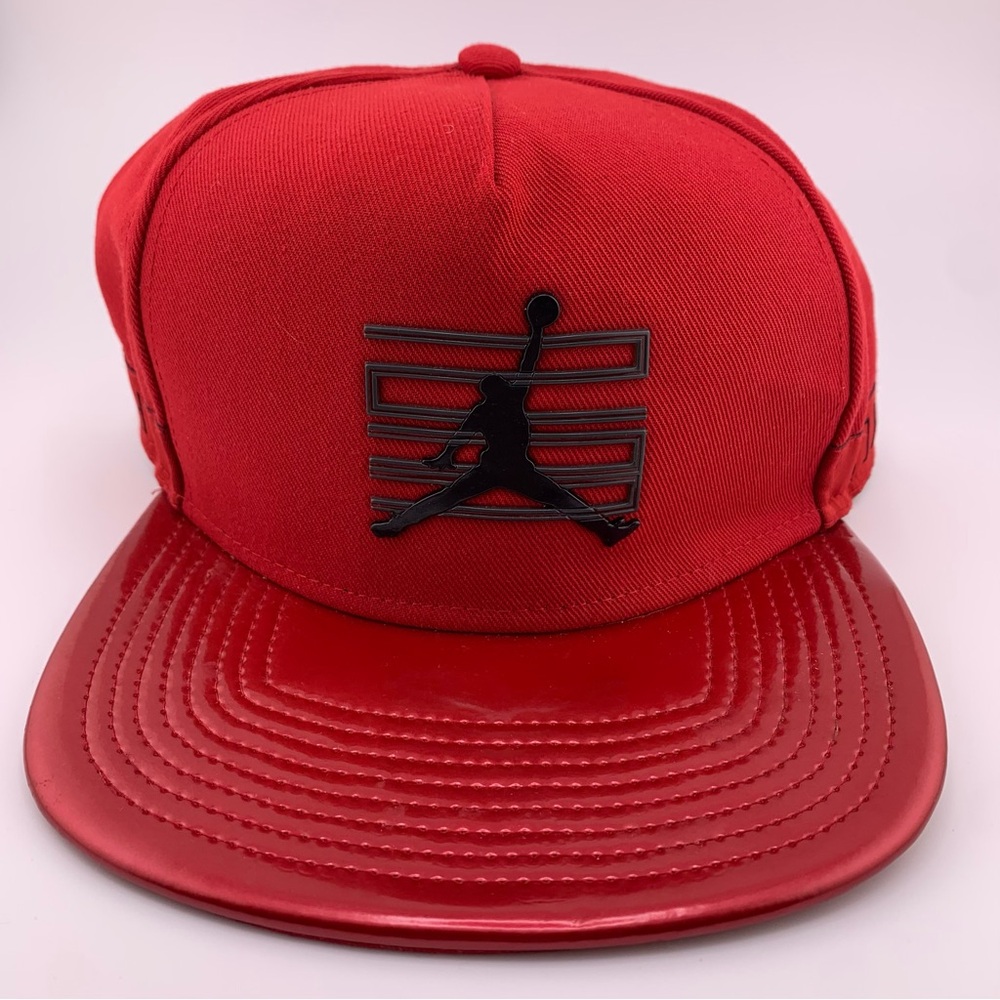 Air Jordan 11 Hat Men Red Black Win Like 96 Jumpman Snapback Cap